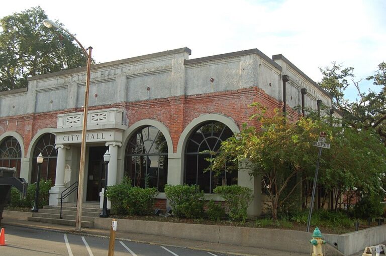 Historic city hall in Opelousas, Louisiana