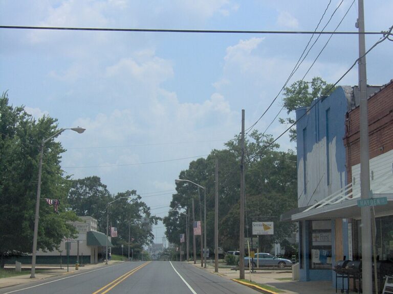Main Street in Pineville, Louisiana